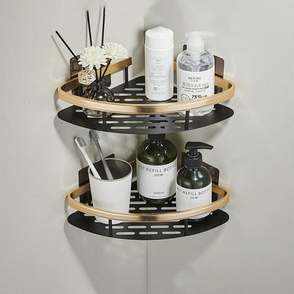 Aluminium Corner Bathroom Shelf
