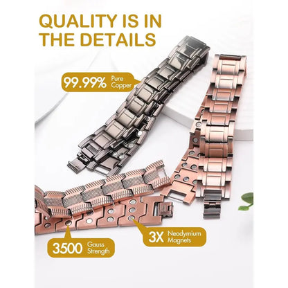 Copper magnetic bracelet——Relieve fatigue and promote blood circulation