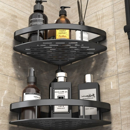 Aluminium Corner Bathroom Shelf